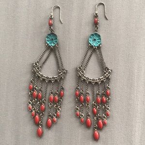 Lucky Brand Bohemian Chandelier earrings